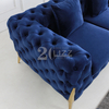 Sofá elegante de tela de acero flexible de gama alta