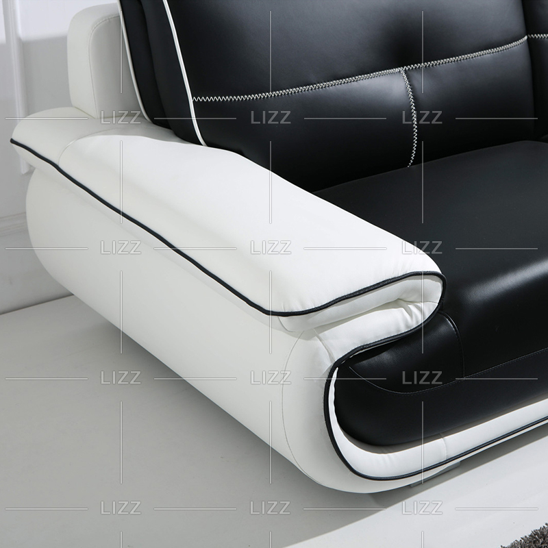 Sofá de cuero musulmán para sala de estar con soporte para TV