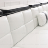 Sofá de salón de cuero americano con reposacabezas ajustable