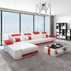 Sofá seccional LED en forma de L de estilo americano para sala de estar