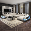 Sofá seccional de lona funky led con chaise lounge